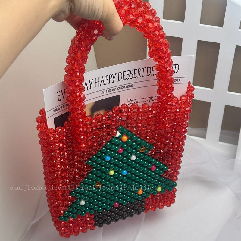 Red Christmas Tree Handbag