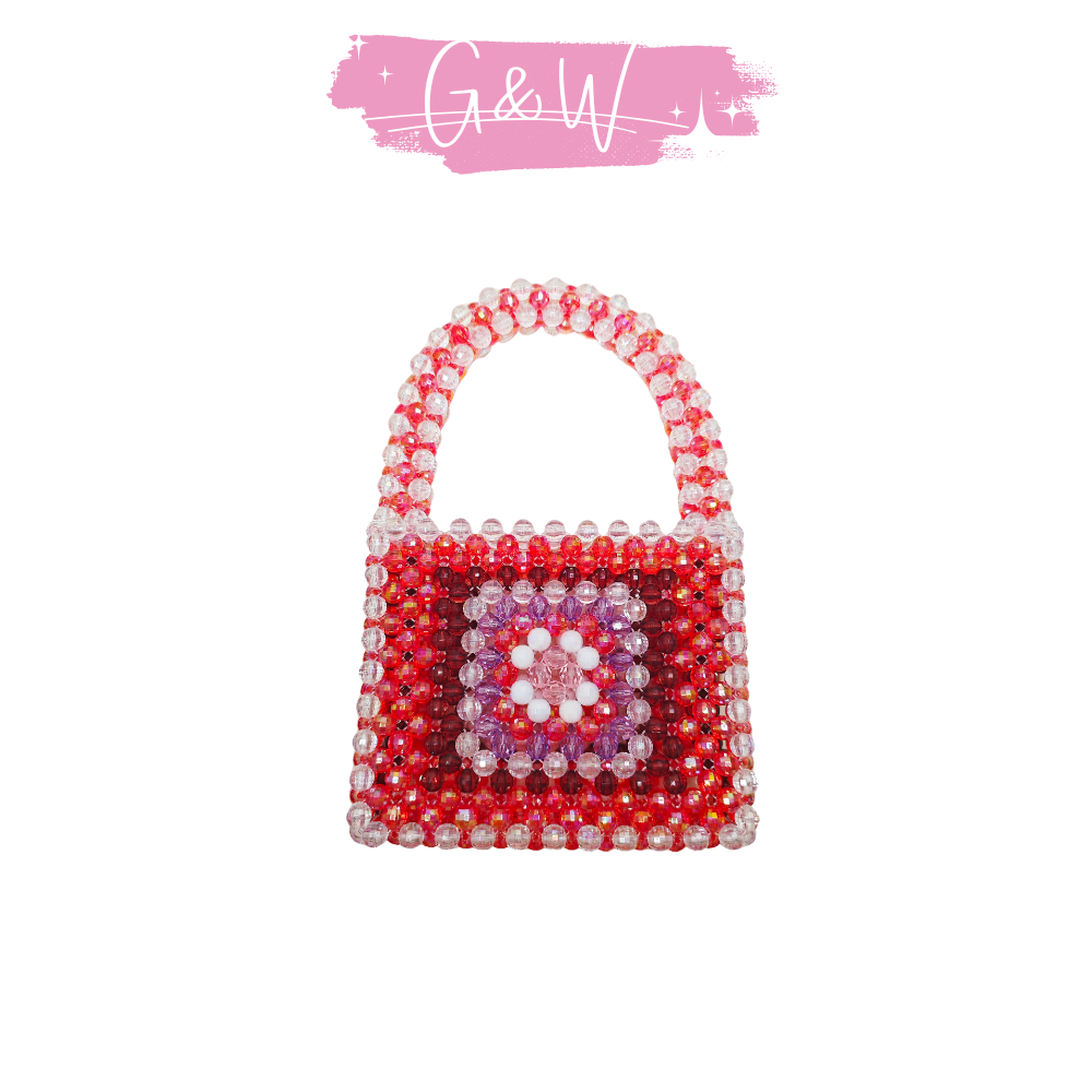 Granny Square Beaded Handbag