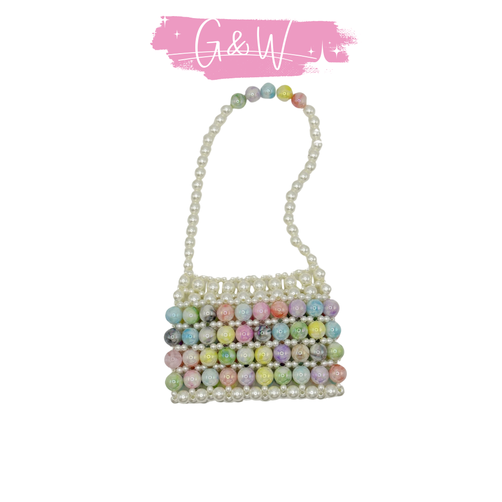 Colorful Pearl Crossbody Bag