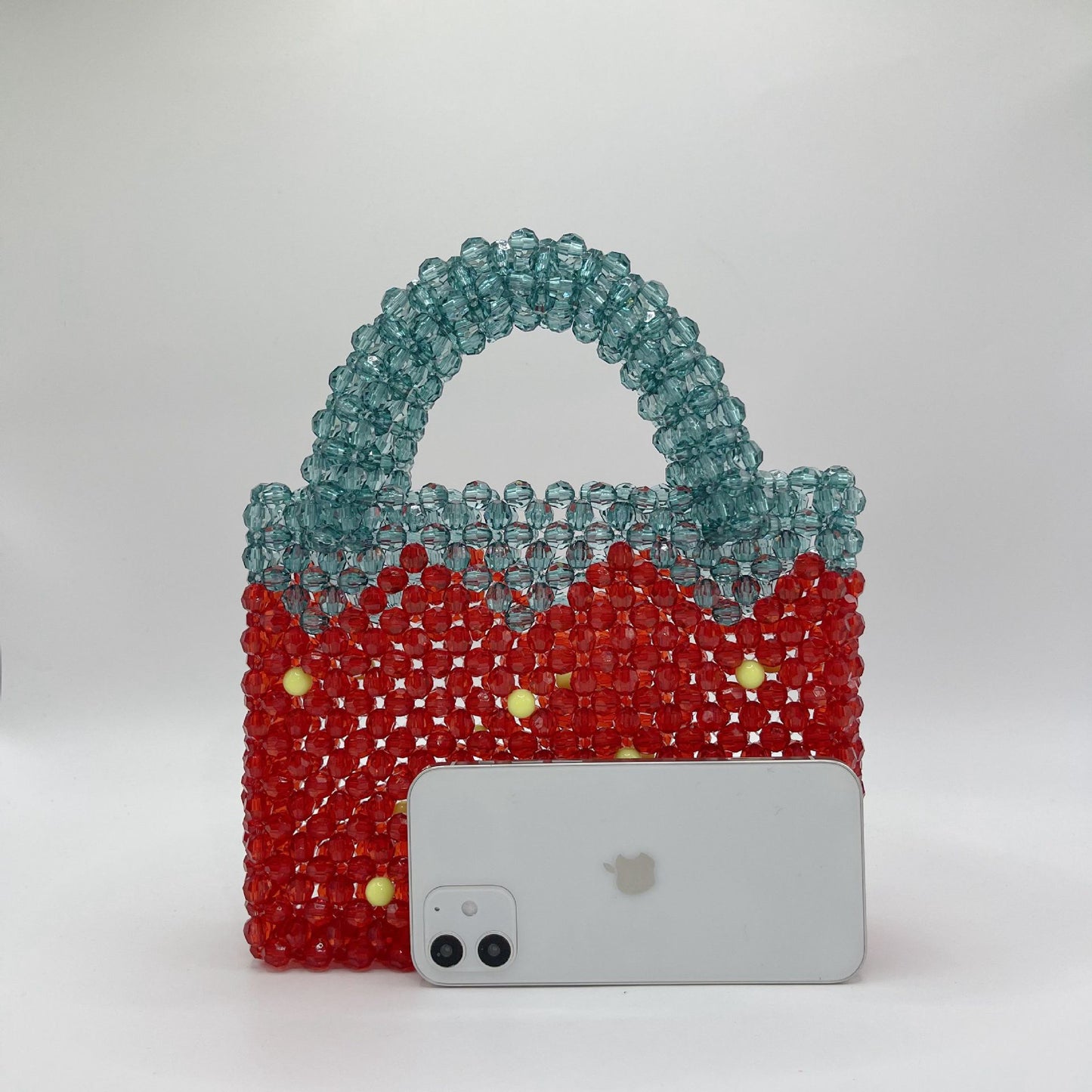 Cute Summer Strawberry Beaded Bag