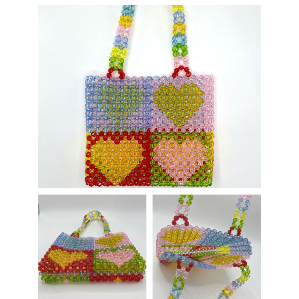 4-Grid Heart Fashion Shoulder Bag