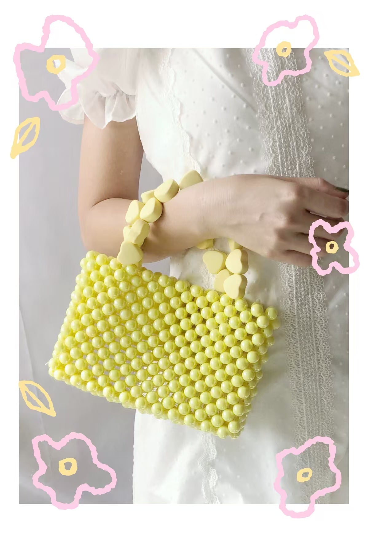 Pure yellow handbag