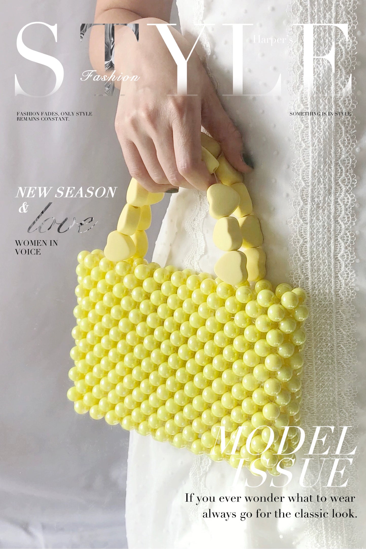 Pure yellow handbag