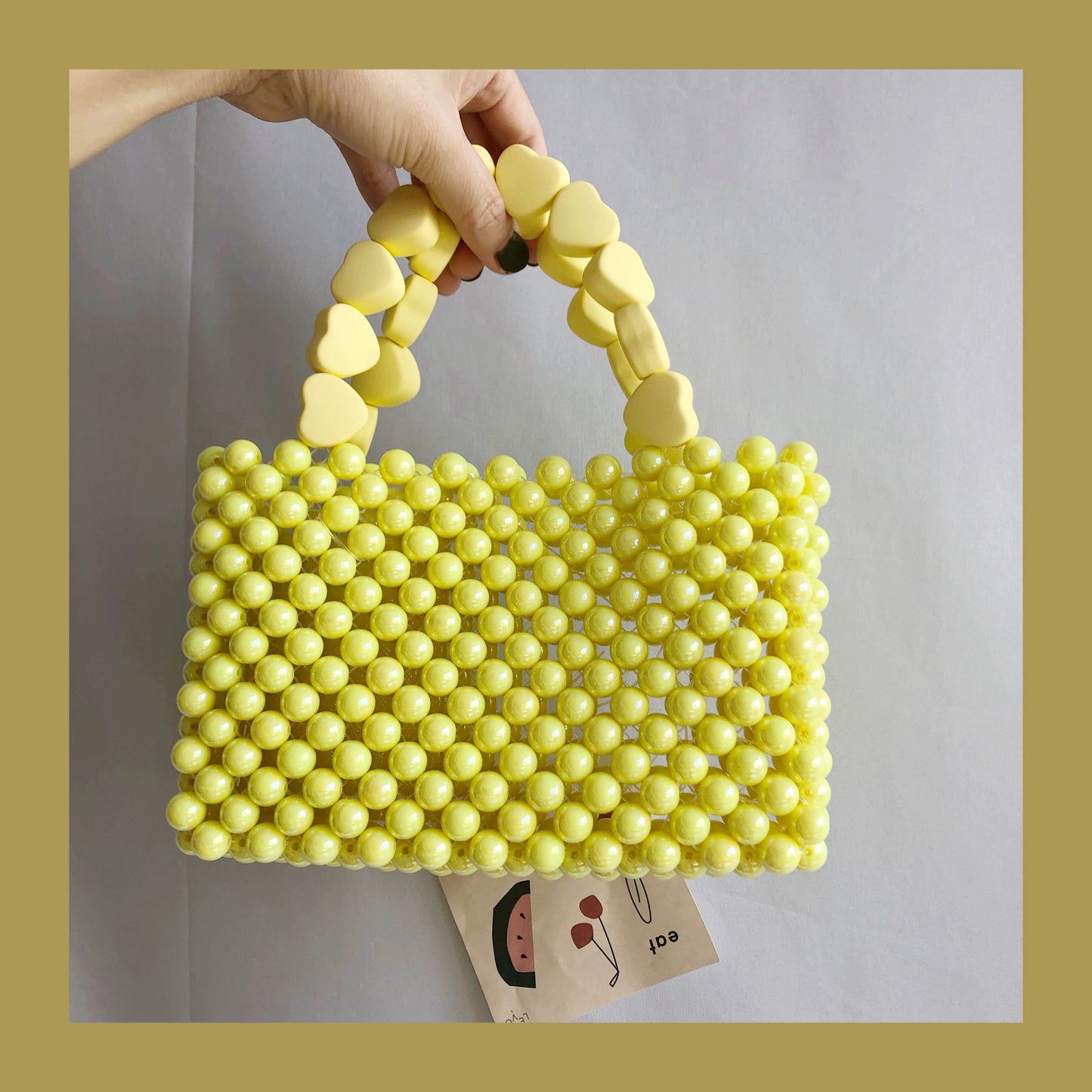 Pure yellow handbag