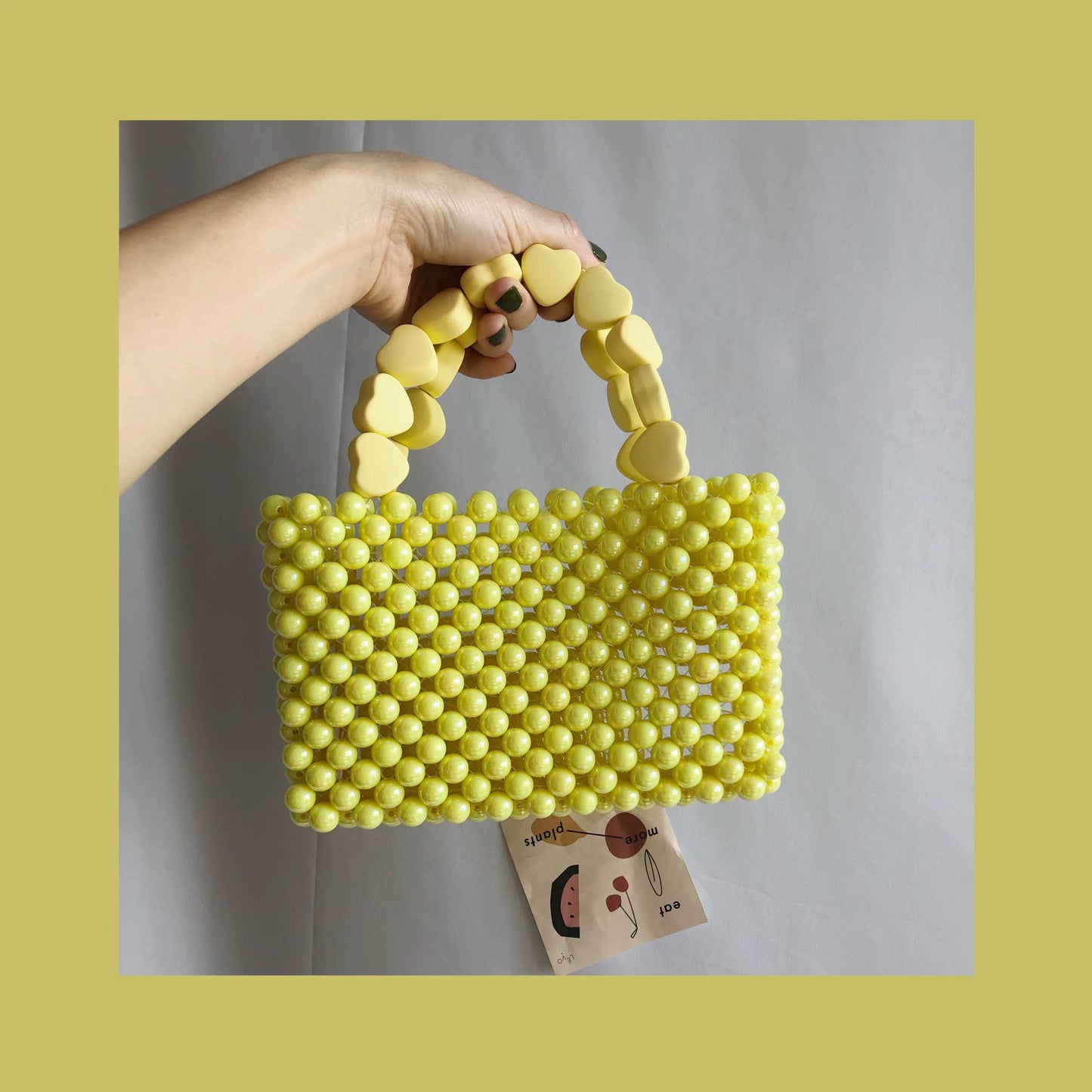 Pure yellow handbag