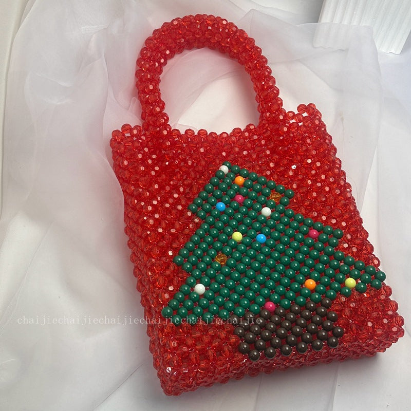 Red Christmas Tree Handbag