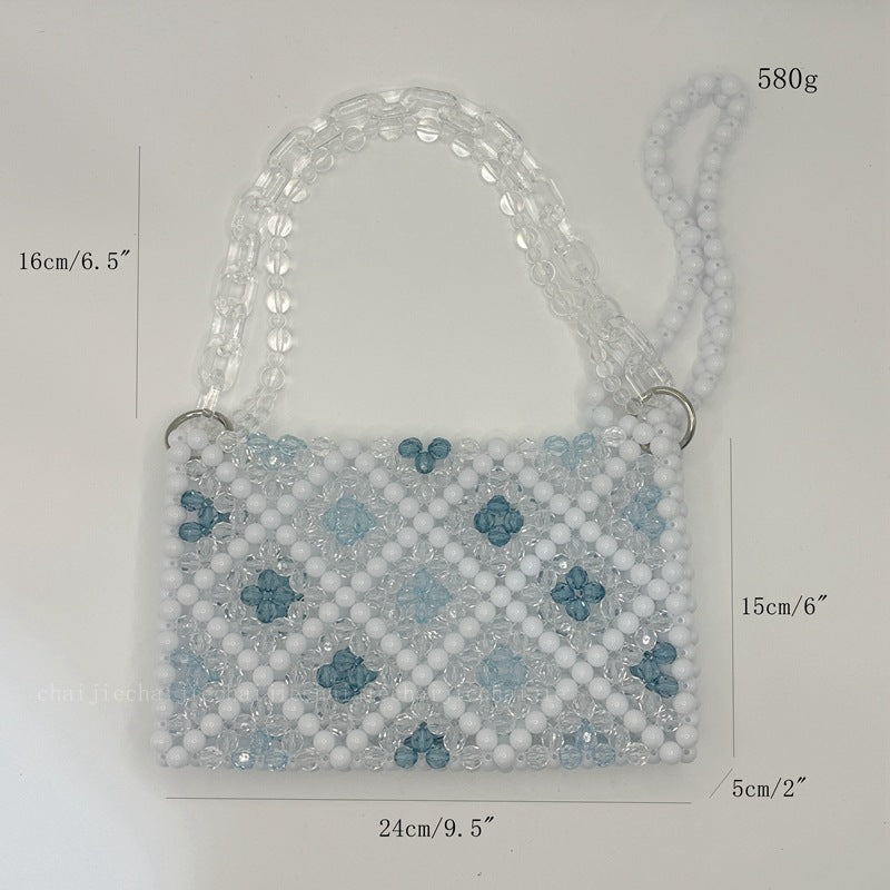 A Little Bit Of Blue Diamond Design Underarm Bag