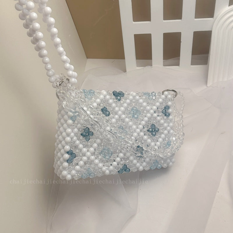 A Little Bit Of Blue Diamond Design Underarm Bag