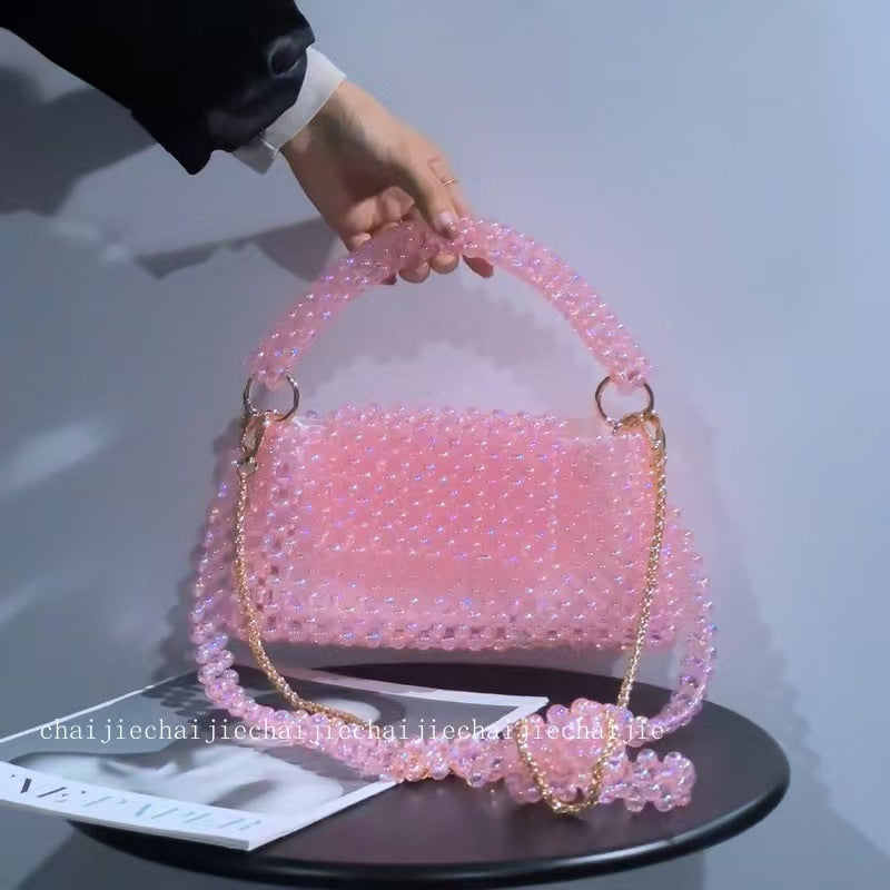 Girls bubble pink chain crossbody bag