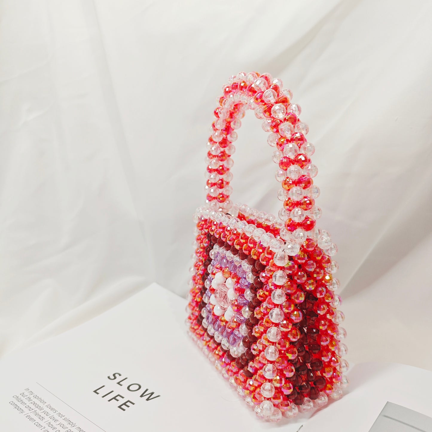 Granny Square Beaded Handbag