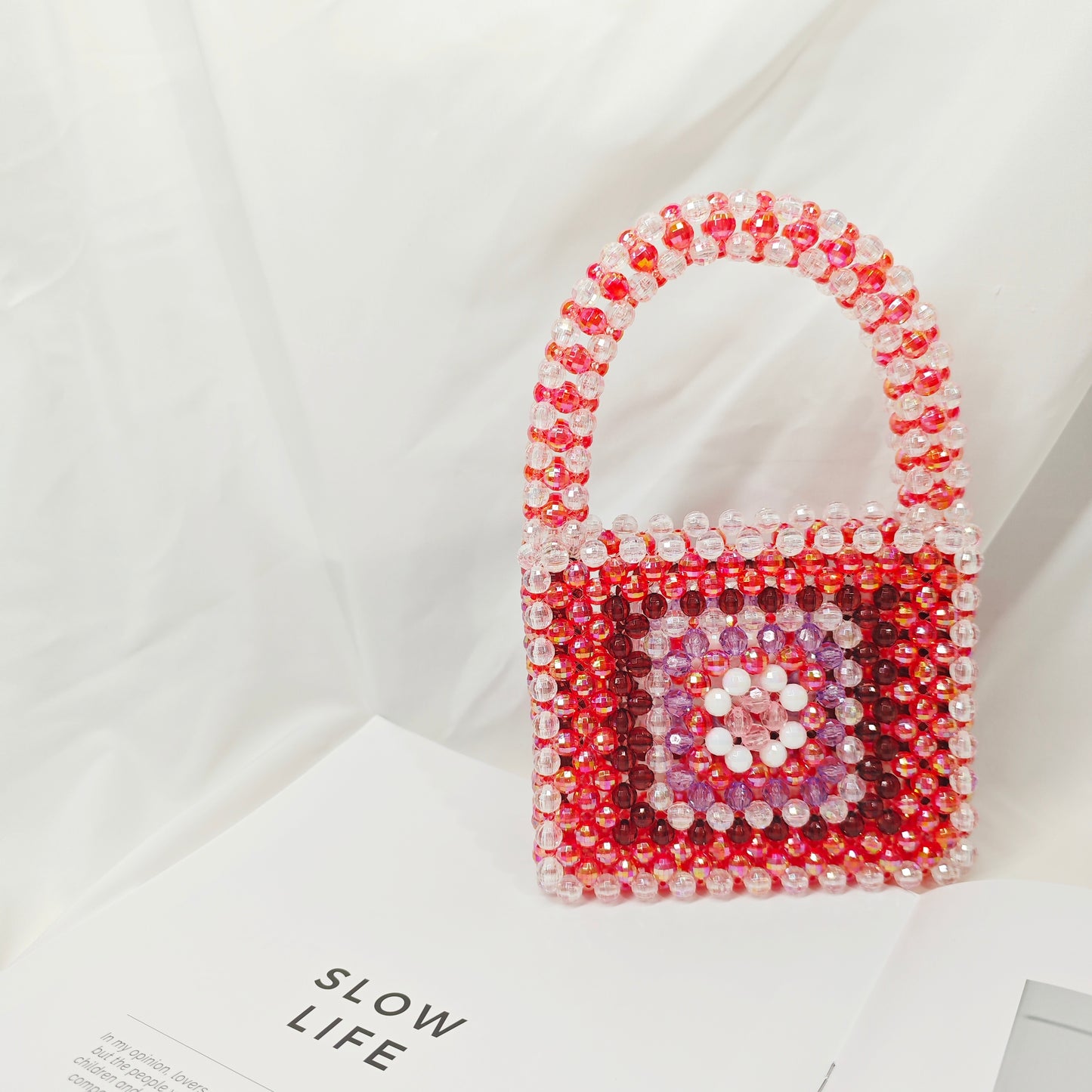 Granny Square Beaded Handbag