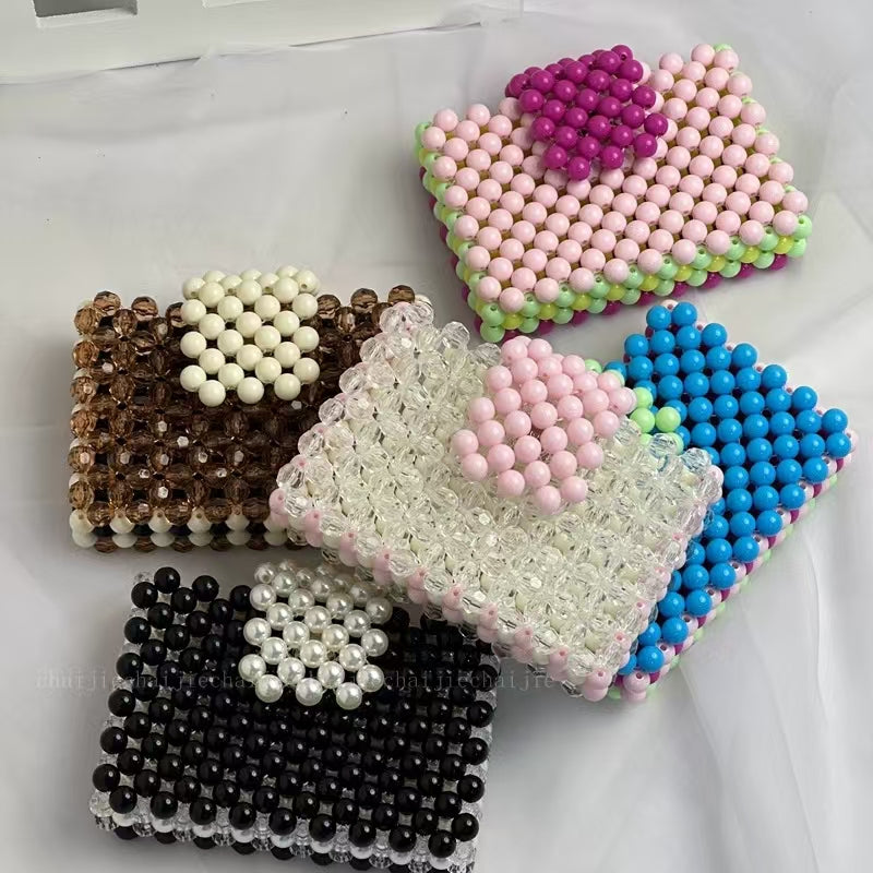 Korean style square colorful clutch bag