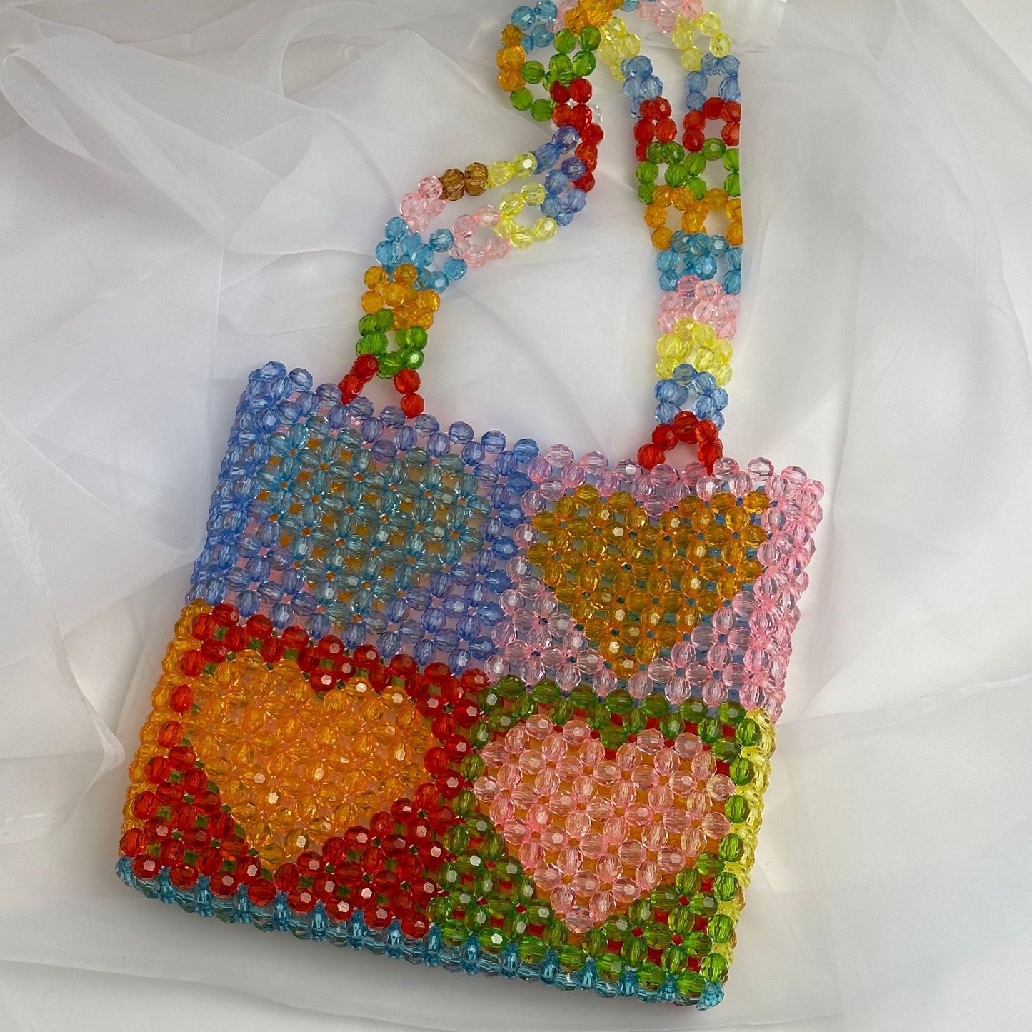 4-Grid Heart Fashion Shoulder Bag