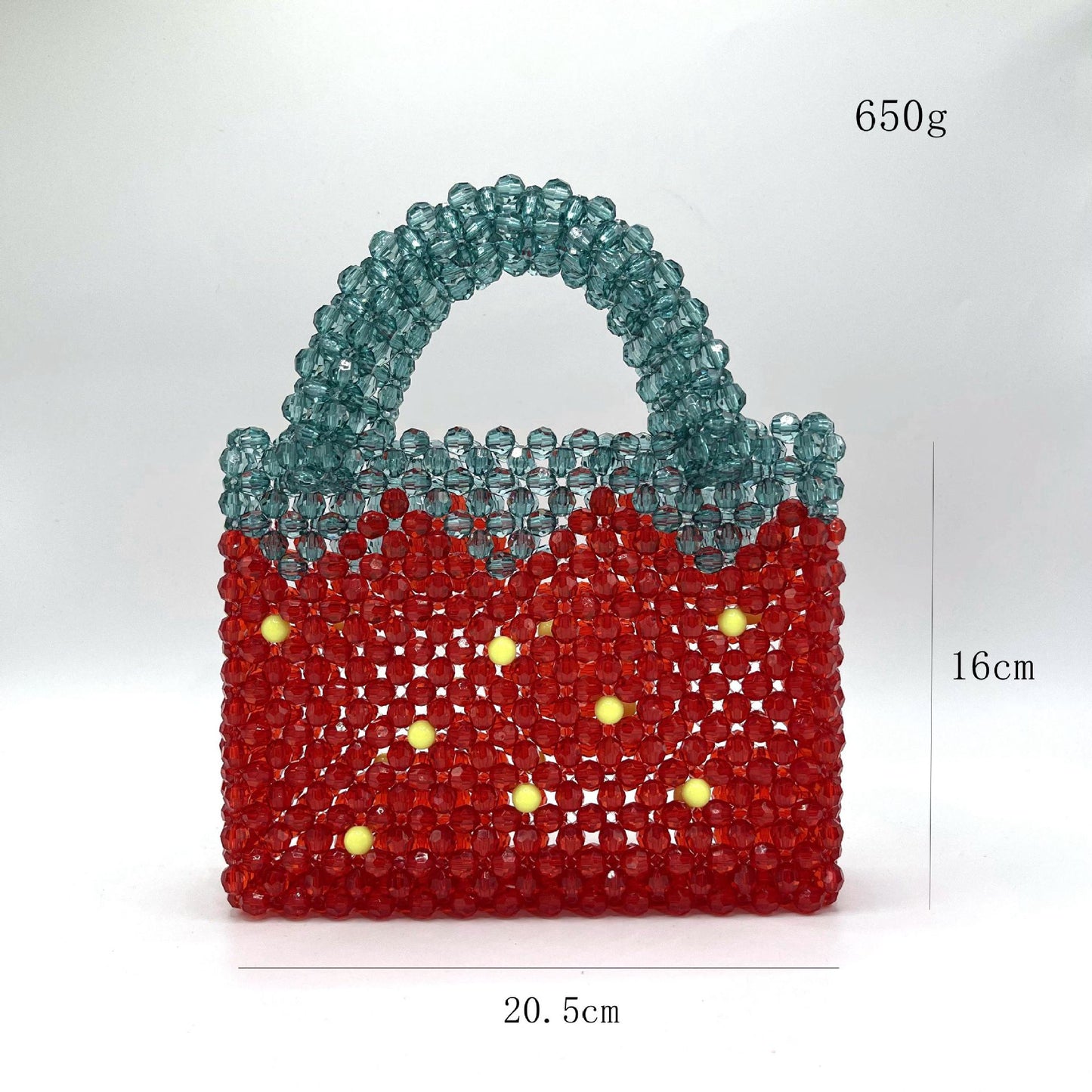 Cute Summer Strawberry Beaded Bag