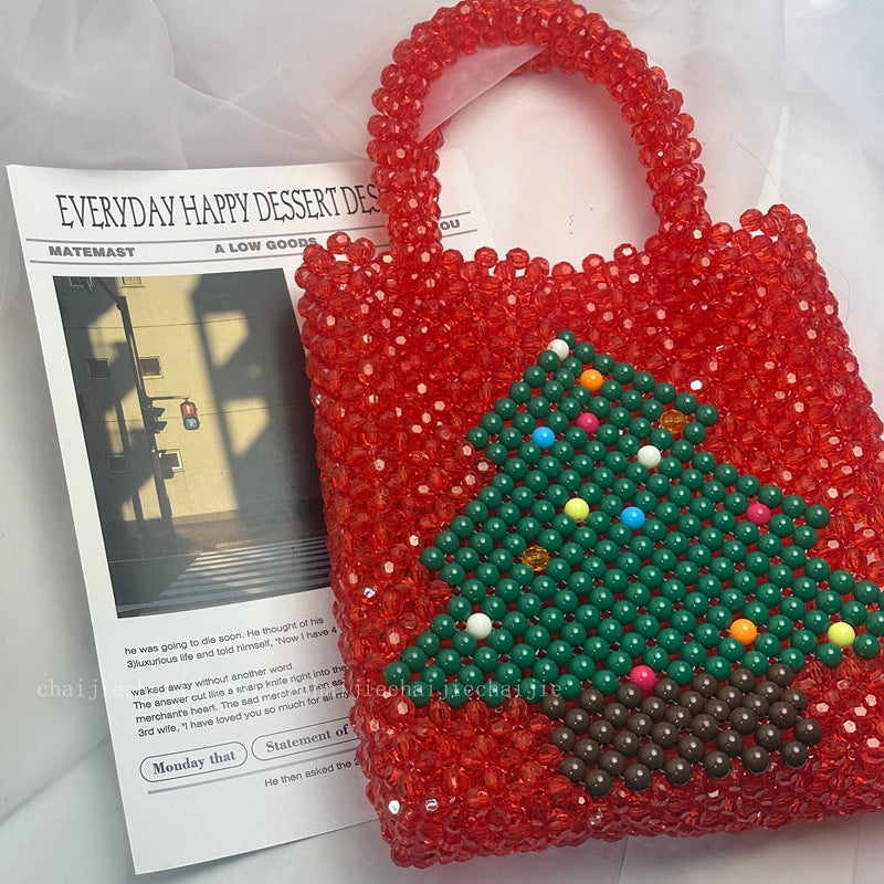 Red Christmas Tree Handbag