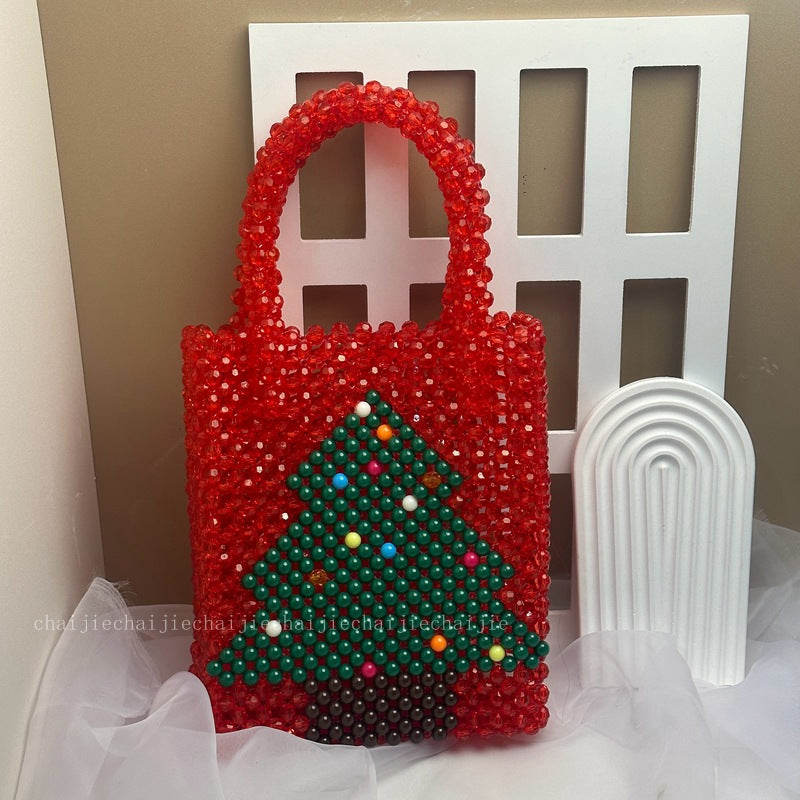 Red Christmas Tree Handbag