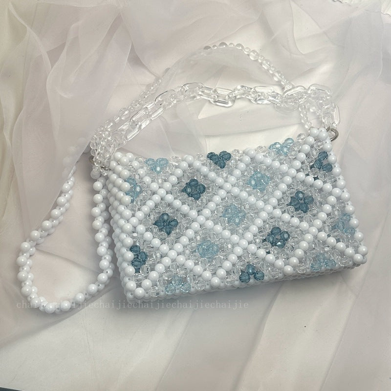 A Little Bit Of Blue Diamond Design Underarm Bag