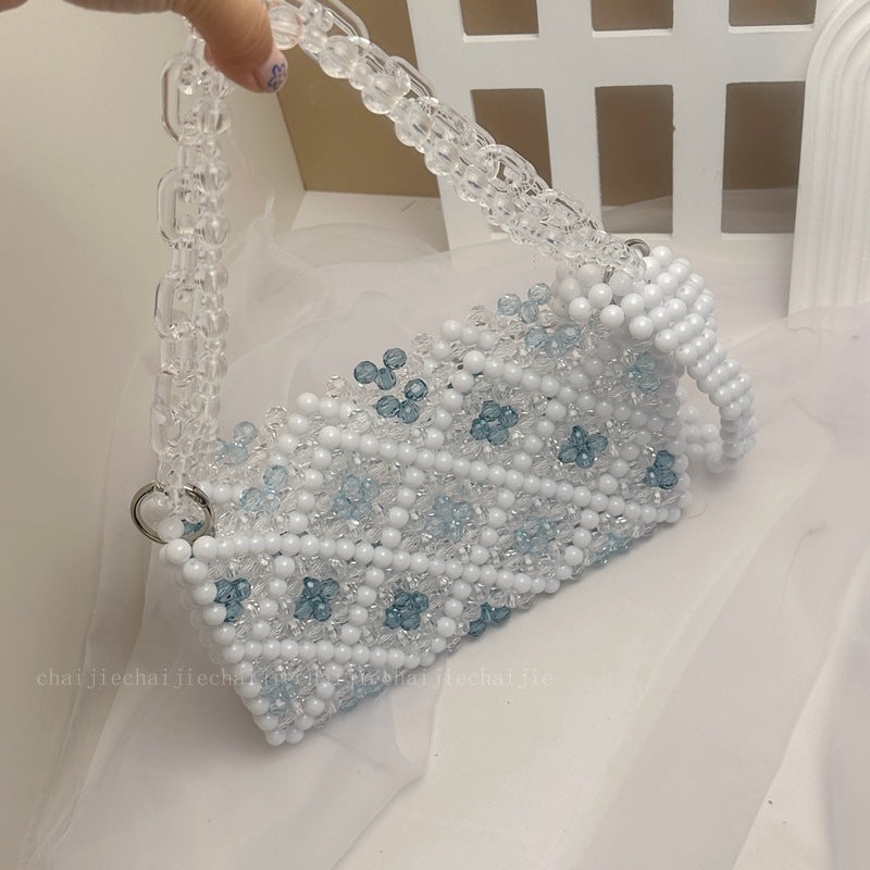 A Little Bit Of Blue Diamond Design Underarm Bag