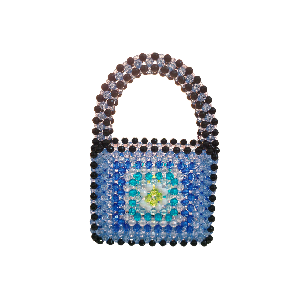 Granny Square Beaded Handbag